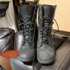 Timberland Women's Black Lace-Up Outdoor Boots